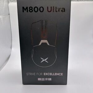 DeLUX M800 Ultra Wireless Gaming Mouse, Nordic 52840 MCU, PAW3395 26000DPI, 1000